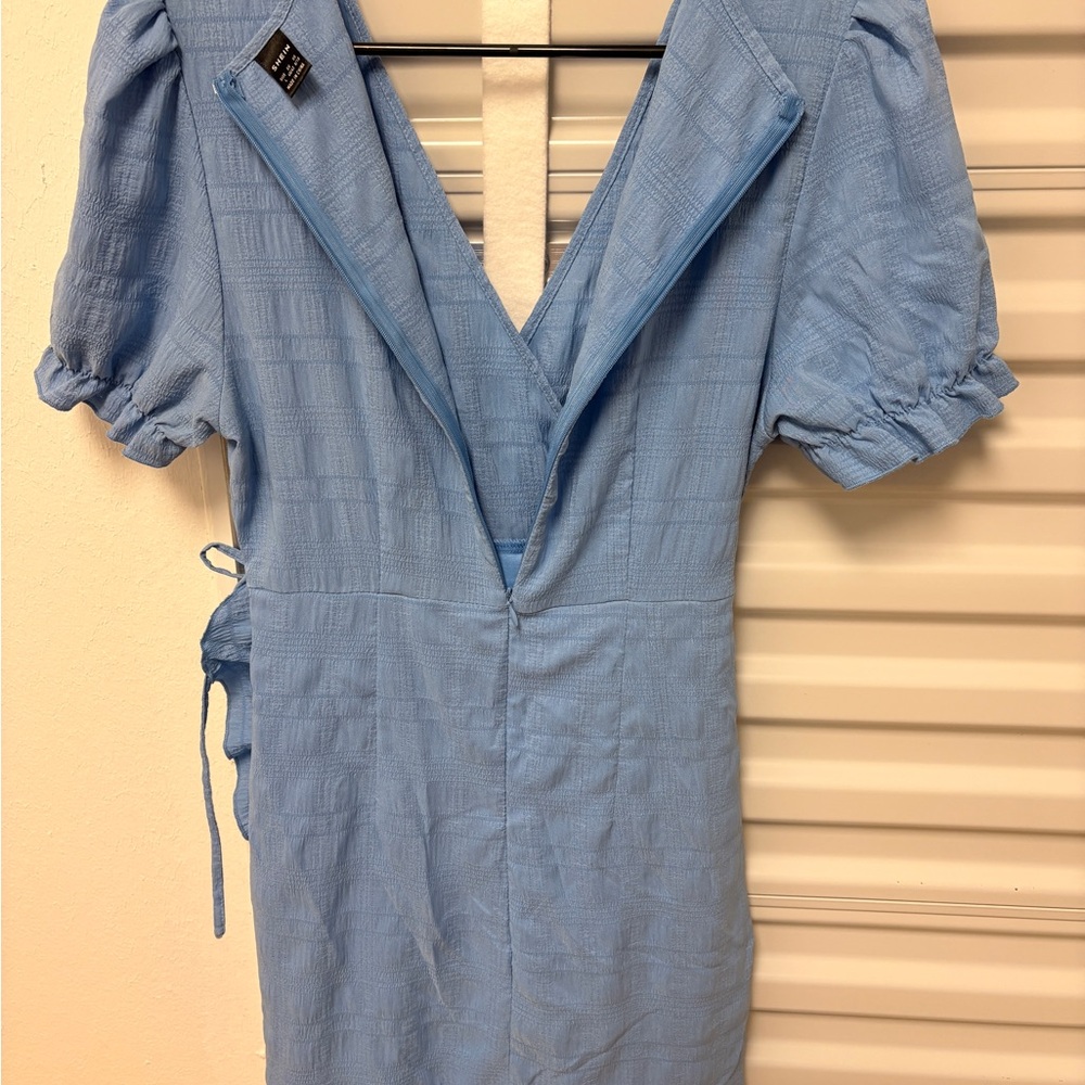 Shien Women’s Blue Short Sleeve Summer Dress Sz large - Picture 6 of 6